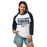 Woman wearing Klein Collins High School Tigers Unisex 3/4 Sleeve Raglan T-shirt 098