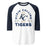 Klein Collins High School Tigers Unisex 3/4 Sleeve Raglan T-shirt 208