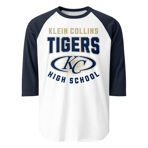 Klein Collins High School Tigers Unisex 3/4 Sleeve Raglan T-shirt 204