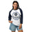 Woman wearing Klein Collins High School Tigers Unisex 3/4 Sleeve Raglan T-shirt 206