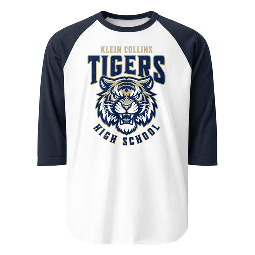 Klein Collins High School Tigers Unisex 3/4 Sleeve Raglan T-shirt 213