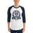 Man wearing Klein Collins High School Tigers Unisex 3/4 Sleeve Raglan T-shirt 212