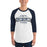 Man wearing Klein Collins High School Tigers Unisex 3/4 Sleeve Raglan T-shirt 202