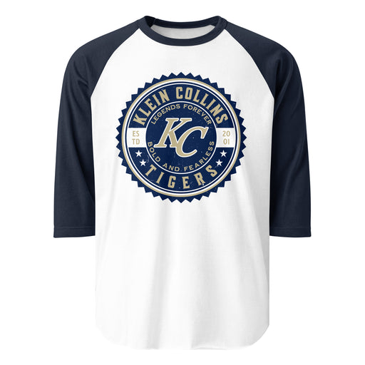 Klein Collins High School Tigers Unisex 3/4 Sleeve Raglan T-shirt 203