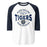 Klein Collins High School Tigers Unisex 3/4 Sleeve Raglan T-shirt 218