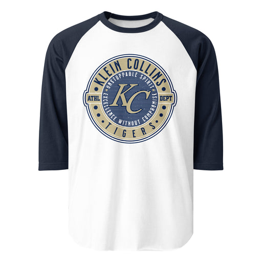 Klein Collins High School Tigers Unisex 3/4 Sleeve Raglan T-shirt 224