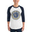 Man wearing Klein Collins High School Tigers Unisex 3/4 Sleeve Raglan T-shirt 224