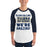 Man wearing Klein Collins High School Tigers Unisex 3/4 Sleeve Raglan T-shirt 231