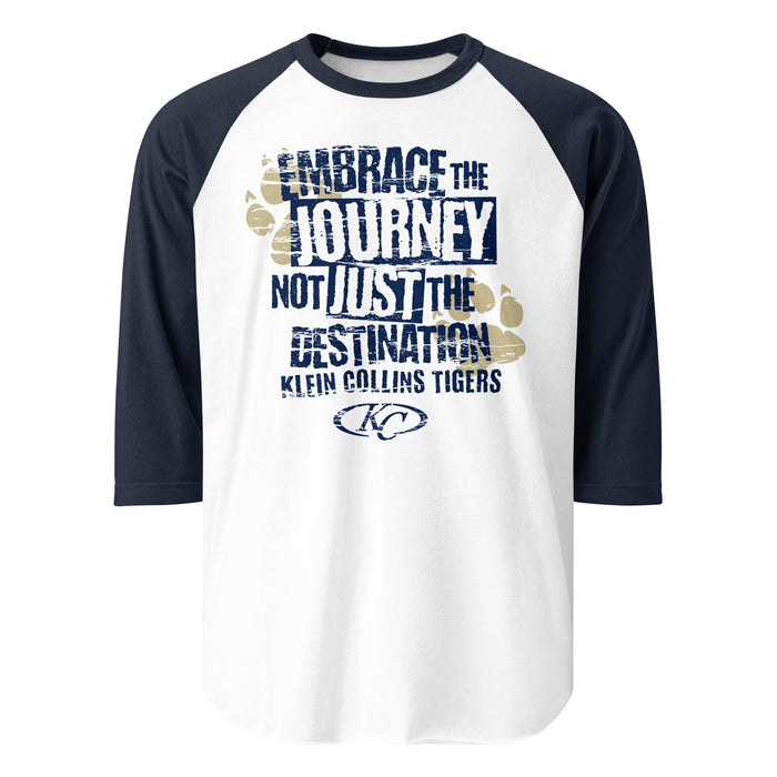 Klein Collins High School Tigers Unisex 3/4 Sleeve Raglan T-shirt 232