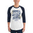 Man wearing Klein Collins High School Tigers Unisex 3/4 Sleeve Raglan T-shirt 232