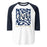 Klein Collins High School Tigers Unisex 3/4 Sleeve Raglan T-shirt 236