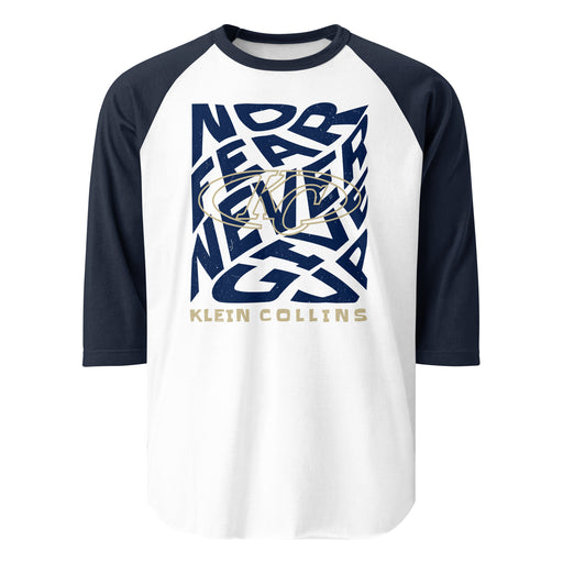 Klein Collins High School Tigers Unisex 3/4 Sleeve Raglan T-shirt 236