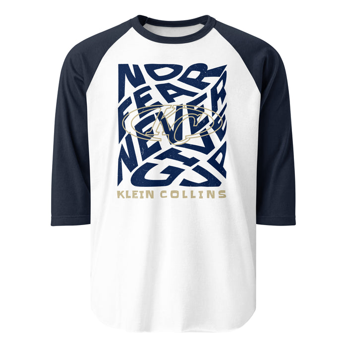 Klein Collins High School Tigers Unisex 3/4 Sleeve Raglan T-shirt 236