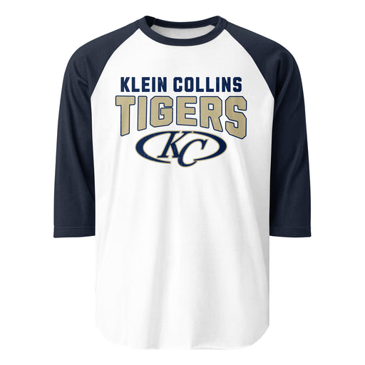 Klein Collins High School Tigers Unisex 3/4 Sleeve Raglan T-shirt 234