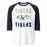 Klein Collins High School Tigers Unisex 3/4 Sleeve Raglan T-shirt 233