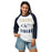 Woman wearing Klein Collins High School Tigers Unisex 3/4 Sleeve Raglan T-shirt 233