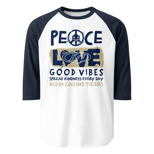 Klein Collins High School Tigers Unisex 3/4 Sleeve Raglan T-shirt 240