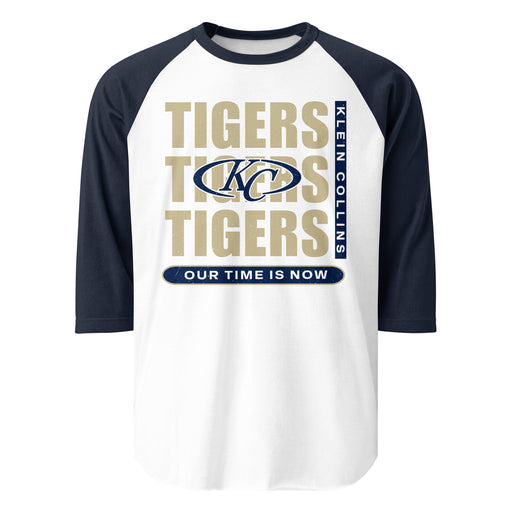 Klein Collins High School Tigers Unisex 3/4 Sleeve Raglan T-shirt 235