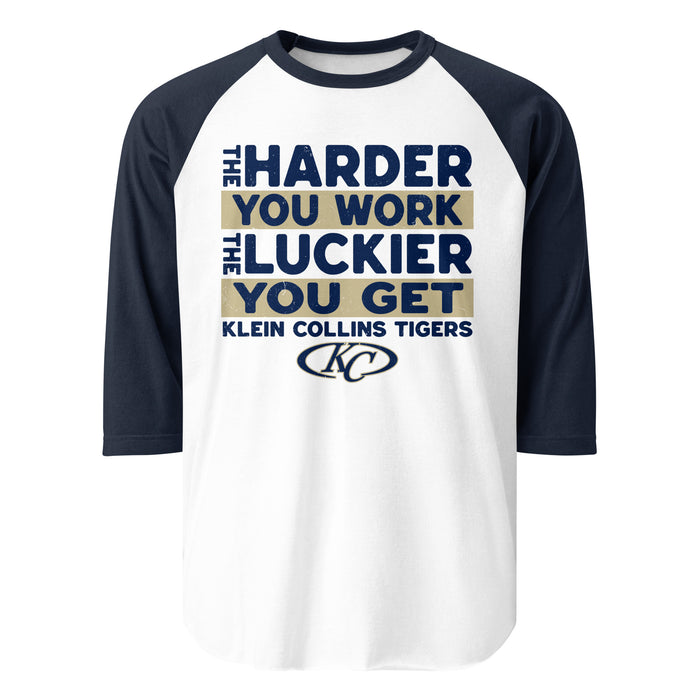Klein Collins High School Tigers Unisex 3/4 Sleeve Raglan T-shirt 238