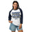 Woman wearing Klein Collins High School Tigers Unisex 3/4 Sleeve Raglan T-shirt 238