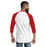 Back view of Duncanville High School Panthers Unisex 3/4 sleeve Raglan T-shirt 240