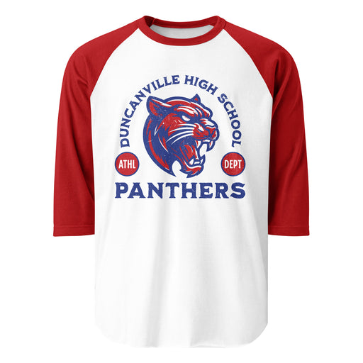 Duncanville High School Panthers Unisex 3/4 sleeve Raglan T-shirt 208