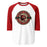 Caney Creek High School Panthers Unisex 3/4 sleeve Raglan T-shirt 221