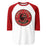 Caney Creek High School Panthers Unisex 3/4 sleeve Raglan T-shirt 215