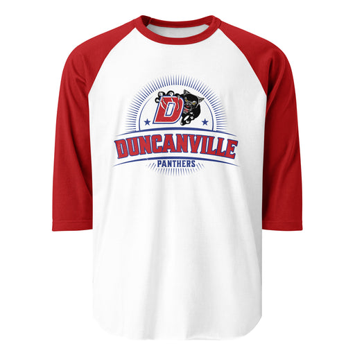 Duncanville High School Panthers Unisex 3/4 sleeve Raglan T-shirt 221