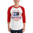 Man wearing Duncanville High School Panthers Unisex 3/4 sleeve Raglan T-shirt 206