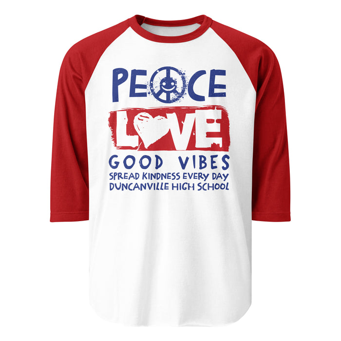 Duncanville High School Panthers Unisex 3/4 sleeve Raglan T-shirt 240