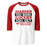 North Shore High School Mustangs Unisex 3/4 Sleeve Raglan T-shirt 238