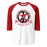 North Shore High School Mustangs Unisex 3/4 Sleeve Raglan T-shirt 206