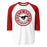 North Shore High School Mustangs Unisex 3/4 Sleeve Raglan T-shirt 220