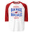 Oak Ridge High School War Eagles Unisex 3/4 sleeve Raglan T-shirt 210 red