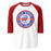 Oak Ridge High School War Eagles Unisex 3/4 sleeve Raglan T-shirt 203 red