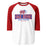 Oak Ridge High School War Eagles Unisex 3/4 sleeve Raglan T-shirt 202 red