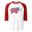 Oak Ridge High School War Eagles Unisex 3/4 sleeve Raglan T-shirt 200 - Red