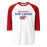Oak Ridge High School War Eagles Unisex 3/4 sleeve Raglan T-shirt 017 - Red