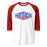 Oak Ridge High School War Eagles Unisex 3/4 sleeve Raglan T-shirt 009 - Red Sleeves