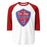 Oak Ridge High School War Eagles Unisex 3/4 sleeve Raglan T-shirt 225 red