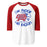 Oak Ridge High School War Eagles Unisex 3/4 sleeve Raglan T-shirt 228 red