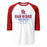 Oak Ridge High School War Eagles Unisex 3/4 sleeve Raglan T-shirt 217 red