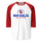 Oak Ridge High School War Eagles Unisex 3/4 sleeve Raglan T-shirt 222 red