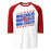 Oak Ridge High School War Eagles Unisex 3/4 sleeve Raglan T-shirt 223 red