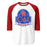 Oak Ridge High School War Eagles Unisex 3/4 sleeve Raglan T-shirt 219 red