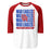 Oak Ridge High School War Eagles Unisex 3/4 sleeve Raglan T-shirt 235 red