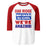 Oak Ridge High School War Eagles Unisex 3/4 sleeve Raglan T-shirt 231 red