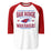 Oak Ridge High School War Eagles Unisex 3/4 sleeve Raglan T-shirt 230 red