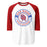 Oak Ridge High School War Eagles Unisex 3/4 sleeve Raglan T-shirt 239 red